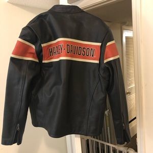 Harley Davidson all leather large riding jacket.